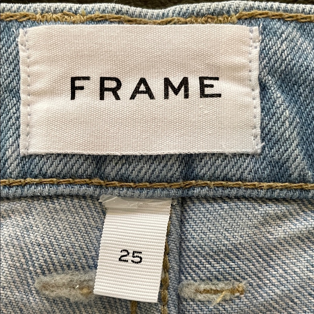 Frame Denim Light Blue Straight Leg Jeans Sz 25